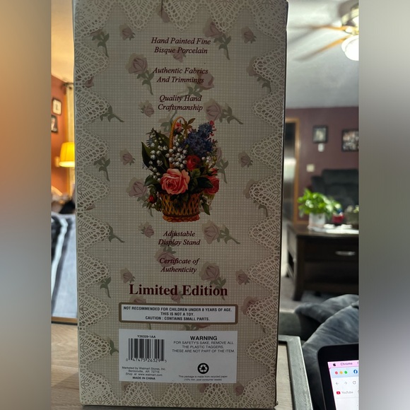 Collectors Choice Porcelain Doll (In Box never opened) - Picture 5 of 5